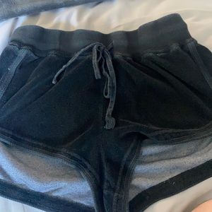 Women’s Black Terry Cloth Hard Tail Shorts